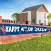 Feestdecoratie uniek gelukkig 4 ​​juli printing lange service time usa onafhankelijkheidsdag huisdecoratie buiten banner feestartikelen t23052222