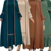 Ubranie etniczne Elegancka muzułmańska i skromna kobieta Ramadan Arabska sukienka damska Dubai Abaya Turkiye Maroko Kaftan suknia wieczorowa 230520