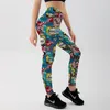 Damen-Leggings, hohe Taille, Push-Up, Spiel BOOM, Cartoon-Druck, Leggins, Sport, Damen, Laufen, Fitnessstudio, Hosen, Energie, Mädchen