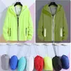 Utomhusjackor Hoodies Kvinnor Summer Snabbtorkning UV -resistent Ultratin Reflekterande campingjacka Läderjacka Vindtät vandringsjacka Anpassad 230520