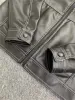 メンズレザージャケットブランドデザイナー秋と冬の新しいトップファッショントレンドカラーハンサムカジュアルコートM-3XL＃6677