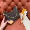 10A Spiegelqualität Designer Kleine Boulogne-Kette Tasche Hobo Damen Braun Beschichtete Leinwand Pochette Geldbörse Luxus Rindslederbesatz Handtasche Umhängetasche Schultergurt Boxtasche