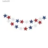 Party Decoration American Independence Day Party Decoration Star Banner Hangende Swirl Bunting Garland Verenigde Staten 4 juli Party Home Supply T230522