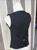 Gilet da donna Aelegantmis Y2K Business Slim Gilet da donna Lavoro d'ufficio Gilet casual da donna Cappotto nero Abbigliamento formale Uniformi 230522