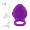 Juguetes para adultos Estimulador de vibración del anillo del pene Juguete sexual Gspot utilizado para que las parejas vibren, lamen y bloqueen el orgasmo vaginal con un vibrador de tubo delgado 230520