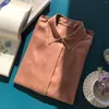 Blusas de mujer, verano 2023, camisa de manga larga sencilla multicolor de seda pesada lavada con arena doble para mujer