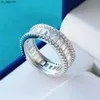 Band Rings 925 Sterling Silver Simulate Moissanite Lab Diamond Weddding Engagement Ring for Women Finger White Rings Fine Jewelry Nice Gift J230522