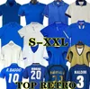 1998 Baggio Maldini Retro Soccer Jerseys 1990 1996 1982 ROSSI Schillaci Totti Del Piero 2006 Pirlo Inzaghi Buffon Italy Cannavaro Men Football Shirts