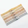 Смотреть полосы без логотипа Thin Nine Beads Сплошная полоса из нержавеющей стали 13 18 20 22 -мм женского браслета