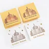 Present Wrap 12st Eid Mubarak Present Box Chocolate Candy Packaging Box Ramadan Kareem Favors Box For Home Islamic Decor Muslim Party Supplies 230522