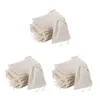 Emballage cadeau 300 pièces Sacs en coton avec cordon de serrage Infusion de thé en mousseline (4 x 3 pouces) Vente au détail