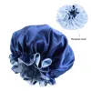 20 styles Momme Silk Night Cap Bonnet Sleeping Silk Sleep Hat for Women Care DHL AA