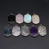 Pendant Necklaces Natural Stone Faceted Hexasided Shaped Gemstone Exquisite Charms For Jewelry Making Diy Bracelet Necklace Accessories