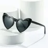 Okulary przeciwsłoneczne Summer Fashion Love Diamond Sense Ins Jelly Color Copper Film Kobietowe marki szpiegowe okulary