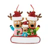 Christmas Decorations Tree Elk Pendant Personalized For 2023 Reindeer Family Durable Resin Lightw