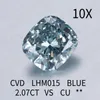 Koraliki Inne 1.1ct 2ct CVD Blue Lab Hodown Diamond Cuzyj