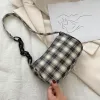 Bolsa de ombro feminina Sacos de manta retronométrica Bolsas de alça de correia Zipper Designer casual Mini bolsas