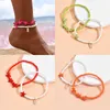 Anklets 1 Set Acryl Star Fish Ananas Beaded Anklet Bohemia Multicolor Anklet Women Summer Ocean Beach Sandaal Sandel Foot Show Sieraden Gift G220519