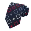 Cravates De Cou De Luxe 8cm Hommes Cravate Classique Soie Jacquard Tissé À Carreaux À Carreaux Rayé Cravatta Homme Époux Cravate D'affaires Accessoires1