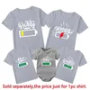 Aile Eşleşen Kıyafetler Yaz Komik Aile Eşleşen Tshirts Anne ve Kızı Baba Oğul Kızlar Erkekler Bodysuits Pamuk Aile Giysileri 230522