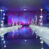 Luxe bruiloftdecoratie gangpad hardlopers t station toegewijde weg aangehaald licht snaar garen ornament feest decor rekwisieten benodigdheden
