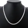 Chains 925 Sterling Silver 5mm Full Sideway Necklace 8/18/20/22/24 Inch Chain For Woman Men Fashion Wedding Engagement Jewelry