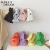Sacs de taille Maras Dream Fashion sac fourre-tout plissé femme sac à main fille Allmatch bonbons couleurs sac à main sous les bras Mini 230520