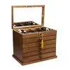 Display Sieradendoos Organisator Chinese Stijl Houten Accessoires Opbergdoos Grote Vintage Doos Retro Hoge Capaciteit Luxe Massief Hout