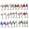 خطافات الصيد Zwicke 30pcs إغراء الدوار مجموعة المعادن سكين ملعقة الصلبة الطعم wobblers مجموعة isca at pesca 230520