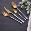 Dinnerware Sets Set Steak Knife Fork Spoon 4pcs/Set Stainless Steel Cutlery Party Home Silverware