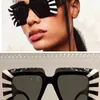 Gafas de sol cuadradas de gran tamaño marco de acetato dama marco cuadrado diseñador de la marca para mujer fiesta al aire libre gafas de sol para mujer Occhiali da sole quadrati 40090