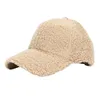 Ball Caps Pack Hat Faux Lamb Wool Baseball Cap For Men Women Teddy Fleece Sports Hats Warm Winter Outdoor Travel Men's &