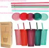 Suertestarry Tumbler with Straw and Lid,Water Bottle Iced Coffee Travel Mug Cup Reusable Plastic Cups Perfect for Parties Birthdays 24oz 16oz