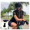 Rennsets Damen Professioneller einteiliger Triathlon-Kurzarm-Fahrrad-Skinsuit Radtrikot Laufbekleidung Overall