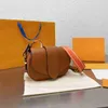 Shoulder Bags Women Crossbody Printed Saddle Wide Strap Shopping Handbag High Quality Leather Designer Messenger Lady Wallet 211029