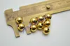 Pärlor Guldfärgplätering av metall koppar runda kulavstånd lösa pärlor 4mm 6mm 8mm 10mm 12mm 14mm 16mm smyckesfynd 100 st/parti