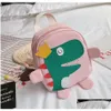 Sırt çantaları bebek kızlar dinozor sırt çantası karikatür sevimli vücut çocuk hayvanları tasarımı mini shoder çanta butik drop dağıtım doğum erişim dhvhf