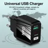 65W Dual Ports PD Chargers Type c USB-C Gan Charger Fast Quick Charging Eu US UK Power Adapters Wall Chargers For IPhone 11 13 14 15 Samsung Table PC M1