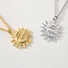 Chains Ins Stainless Steel Sun Moon Necklace Personality Creative Mythical Pendant Necklaces For Fashion Jewelry Gift