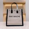 тенденция Женская сумка Rive Gauche Tote сумка для покупок сумки верхнее белье Большие пляжные сумки Дизайнерская дорожная сумка через плечо Сумка-кошелек