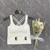 Womens Designers Tanks Sport Vest Sleeveless T Shirts Designer Letter Print Tops Fashion Style Ladies Pullover Cross Bandage Tops