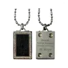 Pendant Necklaces 2023 Est Women's Jewelry Ceramic Black Necklace With Crystal Health Fashion Charms Card And Gift Box