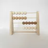 Yenilik Ürünleri Nordic Ahşap Abacus Çocuklar Odası Masaüstü Dekorasyon Bebek Erken Öğrenme Matematik Eğitim Oyuncak Doğal Ahşap Kreş Dekor G230520