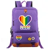 Rainbow Backpack Casual schoudertas Oxford Schoolbag 0819