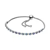 Bracciale LR Fibbia tonda Zirconia Pan Argento 925 Catena serpente regolabile per braccialetto Pulsera Creazione di gioielli con perline Charmsy