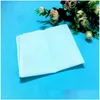 Zakdoek 100% katoenen mannelijke tafel satijn puur witte hankerchiefs handdoekheren pak pochet square witest 100 pcs/lot druppel levering hom Dh1L4