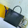 Bolsa de luxo sacola de compras bolsa de couro designer cor de colisão bordado com alça bolsa crossbody bolsa de couro da moda tudo o que as viagens de compras devem ter