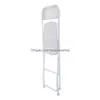 Other Festive Party Supplies Set Of4 Plastic Folding Chairs Wedding Event Chair Commercial White For Home Garden Use Drop Delivery Dhgie