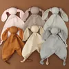 Soft Cotton Newborn Soothe Appease Towel Facecloth Baby Saliva Bibs Infant Cute Bunny Sleeping Dolls Toy Plush Comforting Toy