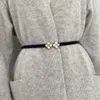 Bälten fyra-blad klöver Pearl Girdle kjol dekoration retraktion midja mode koreansk version justering tunt bälte